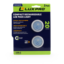 LP175 | 2 Pack Compact Rechargeable LED Puck Light, 6 Piece Case