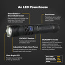 XP709 | Pro Series 2300 Lumen LED Flashlight, 4 Piece Case