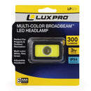 LP323 Multi-color Broadbeam and Spot LED Headlamp, 4 Piece Tray